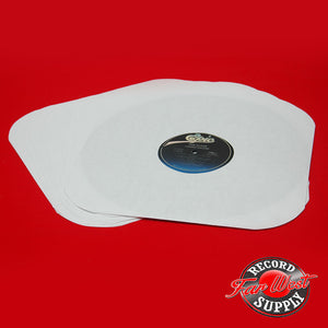 12 Inch White Paper LP Inner Sleeves With Rounded Corners