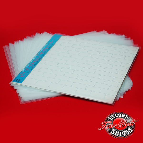 12-3/4" x 12-3/4" LP OUTER POLYETHYLENE SLEEVES, 3 MIL (STANDARD LOOSE FIT)